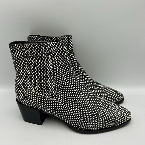 Rag & Bone Rover Black and White Chelsea Boot EU37/US 6.5 City Boho - Picture 2 of 9